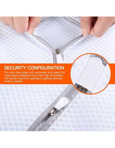 Bolsas de Lavandería Kimmama 4 Piezas Malla 2XL y 2L