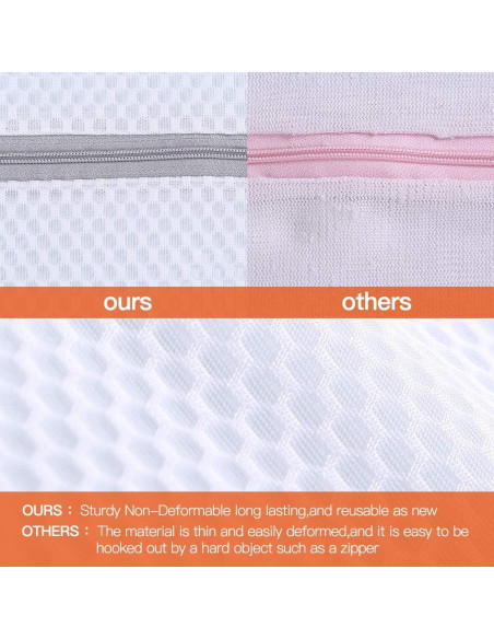 Bolsas de Lavandería Kimmama 4 Piezas Malla 2XL y 2L