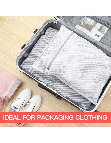 Bolsas de Lavandería Kimmama 4 Piezas Malla 2XL y 2L