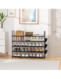 Estante para Zapatos OYREL de 5 Niveles Negro - Organizador para 20-25 Pares 2