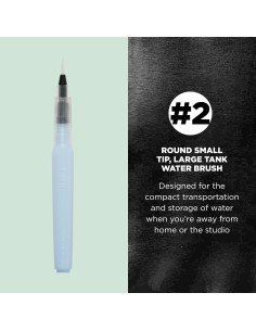 Pincel de Agua SAKURA 9 ml para Acuarela - Punta Fina 2