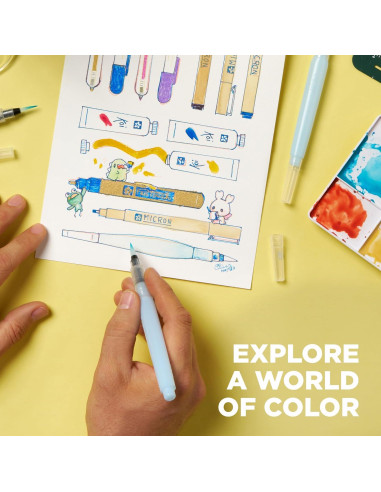 Pincel de Agua SAKURA 9 ml para Acuarela - Punta Fina