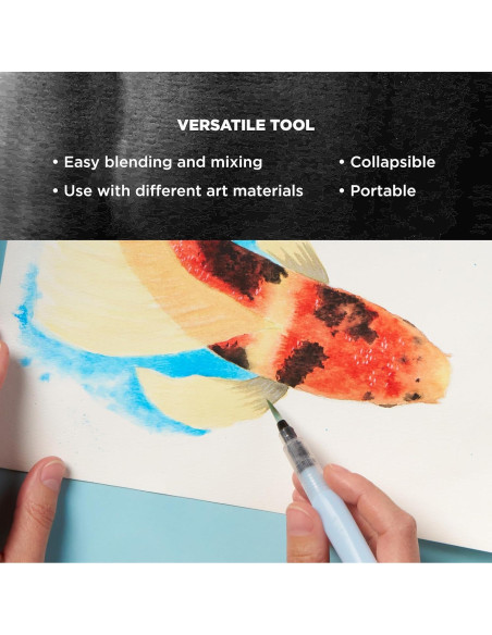 Pincel de Agua SAKURA 9 ml para Acuarela - Punta Fina