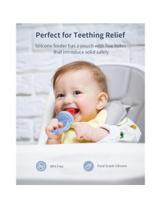 Alimentador de Frutas de Silicona Bebé FAD-H81 2 Pzs Libre BPA 2