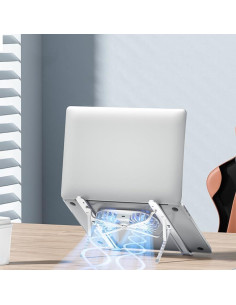 Soporte para Laptop Miteng MTQ-12 con Ventiladores y Aluminio 2