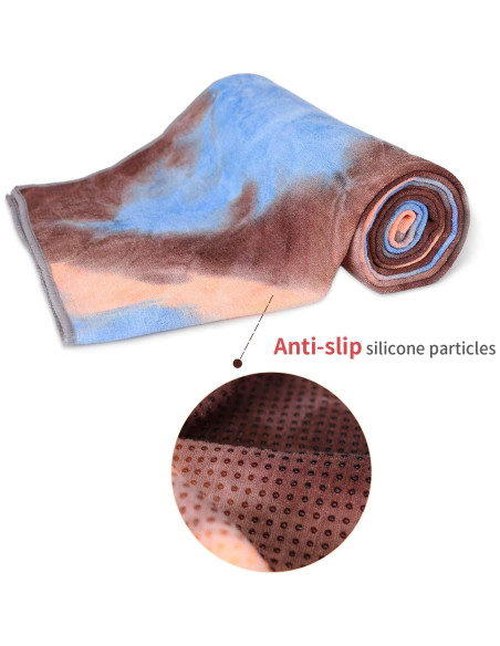 Toalla de Yoga Antideslizante DREAM SLIM 183x61 cm Azul Toalla de Yoga Antideslizante DREAM SLIM 183x61 cm Azul