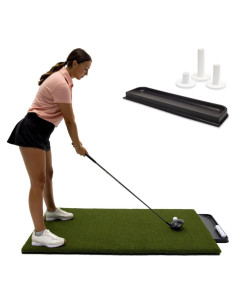 Alfombra de Golf DURA-PRO 91x152cm con Tees y Bandeja