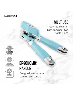 Abridor de Latas Manual Farberware Pro2 Aqua Sky 20.5cm 2