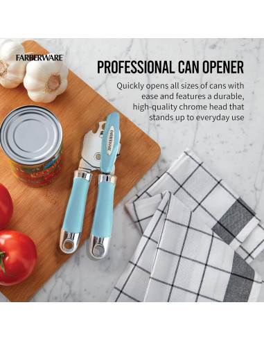 Abridor de Latas Manual Farberware Pro2 Aqua Sky 20.5cm