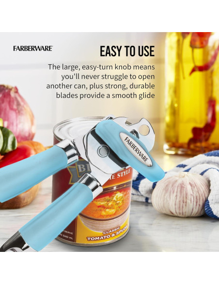 Abridor de Latas Manual Farberware Pro2 Aqua Sky 20.5cm
