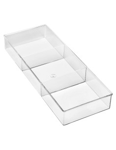 Organizador de Cajones 3 Secciones Whitmor Transparente