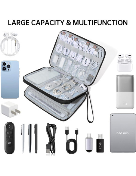 Organizador Electrónico de Viaje CILLA Negro 24x17.5cm