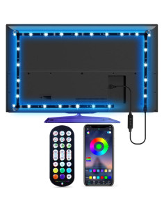 Tira LED RGB 4.0m JHXGD para TV 46-60" con control remoto 2