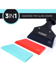 Limpiaparabrisas FOSHIO para Ventanas y Ducha con 3 Cuchillas 2