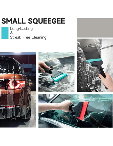 Limpiaparabrisas FOSHIO para Ventanas y Ducha con 3 Cuchillas Limpiaparabrisas FOSHIO para Ventanas y Ducha con 3 Cuchillas