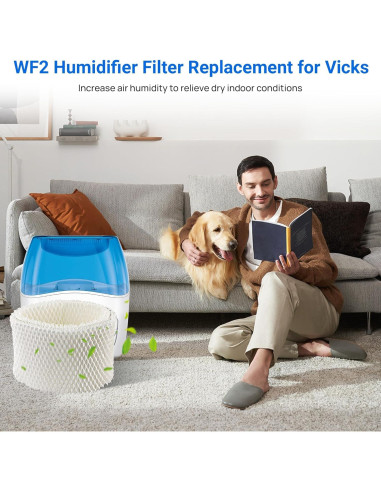 Filtro de Humidificador NISHCON WF2 - Paquete de 4 Reemplazos