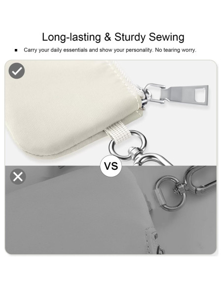 Monedero Muñequera Doble Bolsa Babysun Nylon Impermeable Rosa