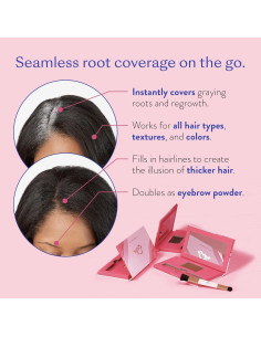 eSalon Polvo Ocultar y Cubrir Raíces Negro - 99.86g 2