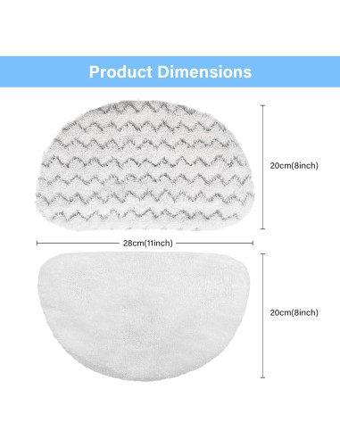 Paquete de 10 almohadillas de microfibra para Bissell 1940