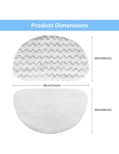 Paquete de 10 almohadillas de microfibra para Bissell 1940
