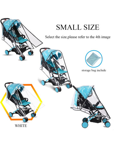 Cubierta de Lluvia para Cochecito de Bebé EVA Universal