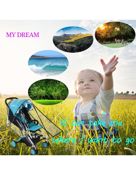 Cubierta de Lluvia para Cochecito de Bebé EVA Universal