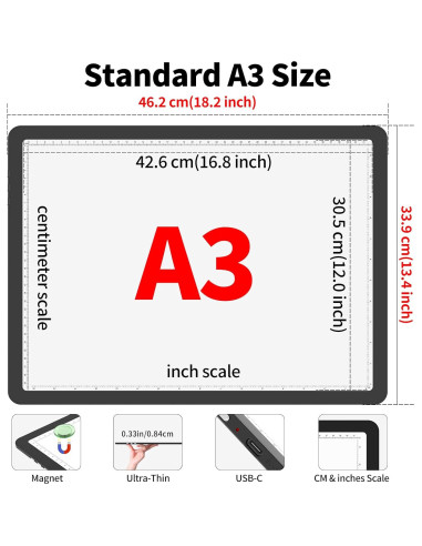 Almohadilla de Luz A3 Phylosal con 3 Modos y 6 Brillos