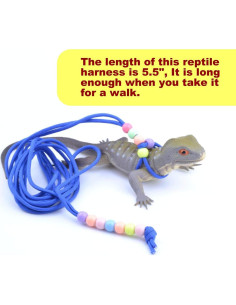 Arnés Correa Ajustable Nylon Pranovo 1.68m para Reptiles 2