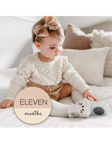 Círculos de Hitos Mensuales para Bebés Cephira - 6 Señales de Madera