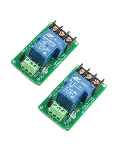Módulo de Relé 5V 30A HiLetgo Aislación Optoacoplador 2 Pcs