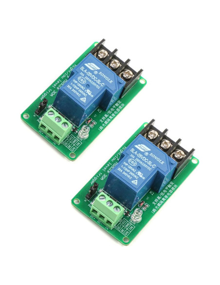 Módulo de Relé 5V 30A HiLetgo Aislación Optoacoplador 2 Pcs