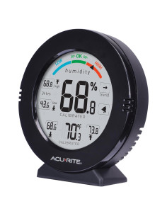 Termómetro y Higrómetro AcuRite 01080M con Alarmas - Negro