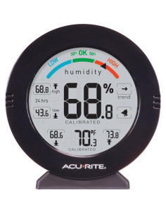 Termómetro y Higrómetro AcuRite 01080M con Alarmas - Negro 2