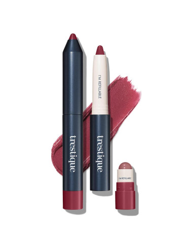Lápiz Labial Mate TRE'STIQUE Belize Bordeaux 2-en-1 Hidratante