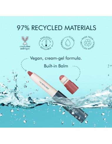 Lápiz Labial Mate TRE'STIQUE Belize Bordeaux 2-en-1 Hidratante