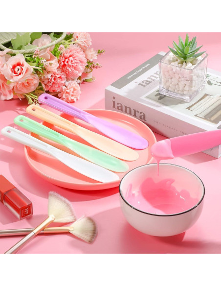 10 Espátulas Plásticas Cosméticas Yuxung para Cuidado Facial