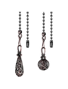 Cadena de Tirar para Ventilador de Techo Dotlite Retro 35 cm Bronce 2Pack