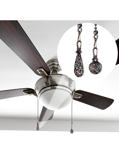 Cadena de Tirar para Ventilador de Techo Dotlite Retro 35 cm Bronce 2Pack
