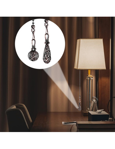 Cadena de Tirar para Ventilador de Techo Dotlite Retro 35 cm Bronce 2Pack