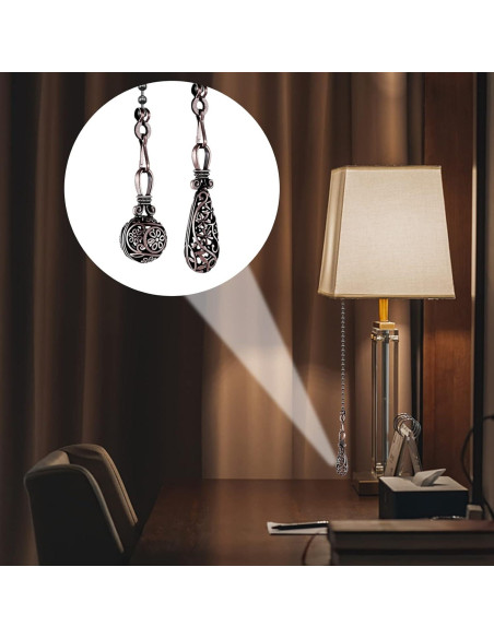 Cadena de Tirar para Ventilador de Techo Dotlite Retro 35 cm Bronce 2Pack