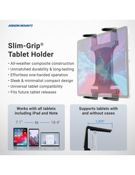 Soporte para Tablet ARKON TAB801 Ajustable para Coche