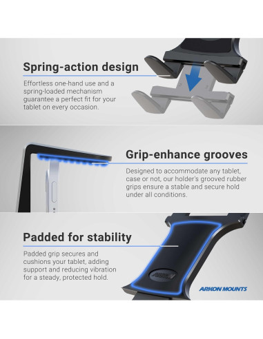 Soporte para Tablet ARKON TAB801 Ajustable para Coche
