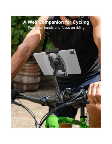 Soporte para Tableta Gooseneck Woleyi para Bicicleta 4-13"