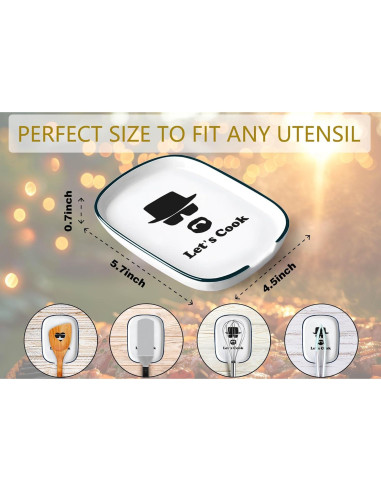 Soporte para Cucharas de Cerámica Bttwkco Vamos a Cocinar