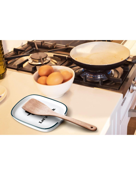 Soporte para Cucharas de Cerámica Bttwkco Vamos a Cocinar