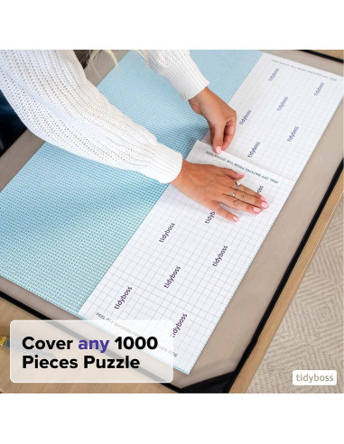 Paquete de 6 Hojas de Pegamento para Rompecabezas Tidyboss 1000 Piezas