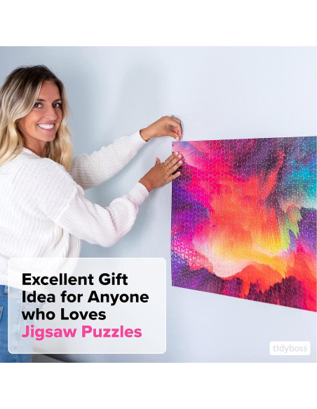 Paquete de 6 Hojas de Pegamento para Rompecabezas Tidyboss 1000 Piezas