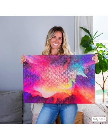 Paquete de 6 Hojas de Pegamento para Rompecabezas Tidyboss 1000 Piezas