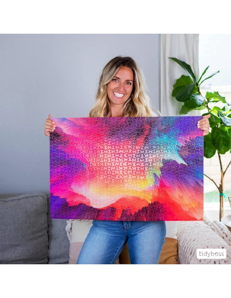 Paquete de 6 Hojas de Pegamento para Rompecabezas Tidyboss 1000 Piezas