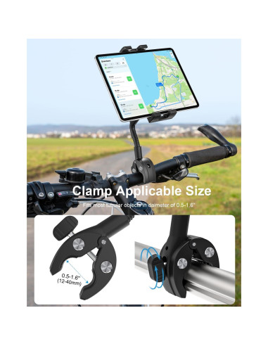 Soporte para Tableta Gooseneck Woleyi para Bicicleta 4-13"
